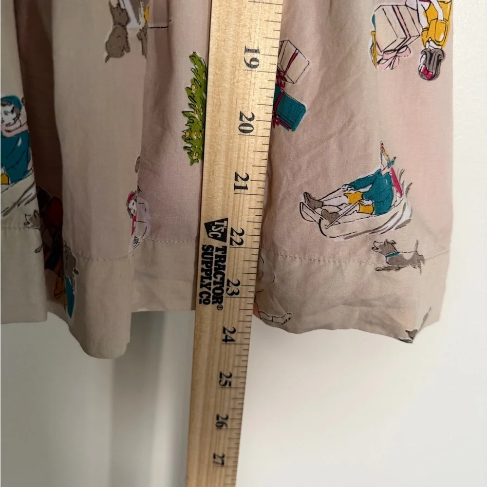 Vintage Joules Christmas Themed Girls Dress Sleeveless Size 4-5